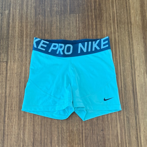 Nike Pants - Nike Pros - Aqua Blue